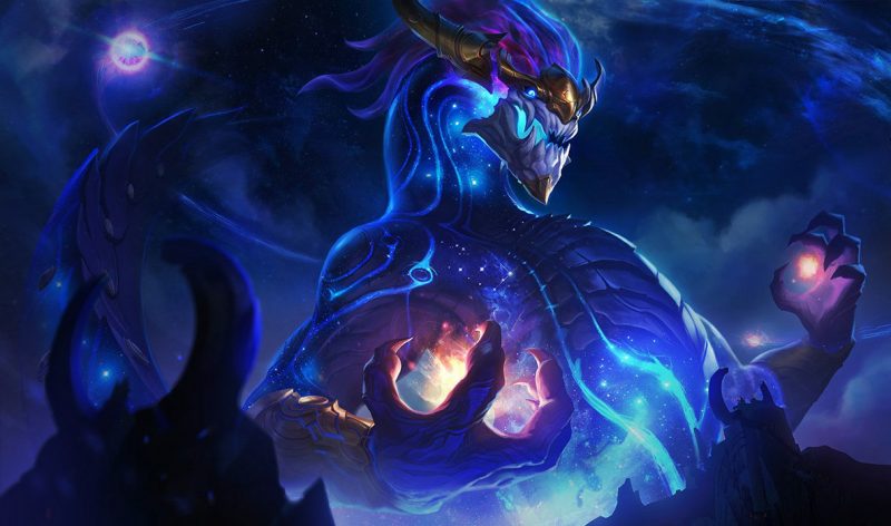Imagem do Aurelion Sol, que receberá nerfs no patch 11.15