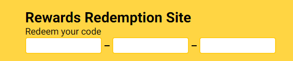 Campo para digitar o codiguin no Free Fire REwards