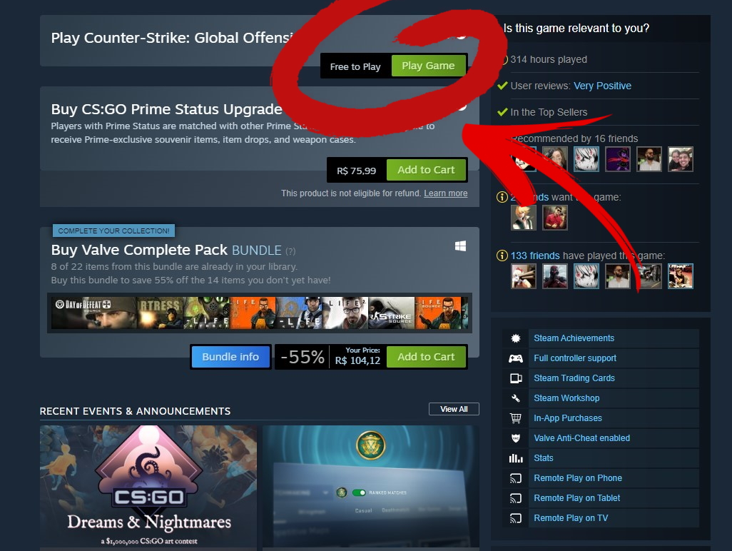 Baixar instalar CSGO