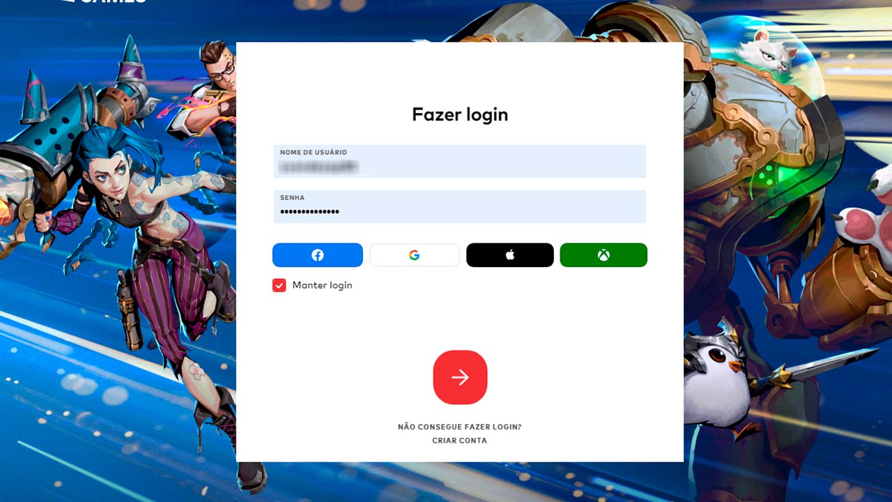 Imagem do tutorial de como mudar o nick no LoL 
