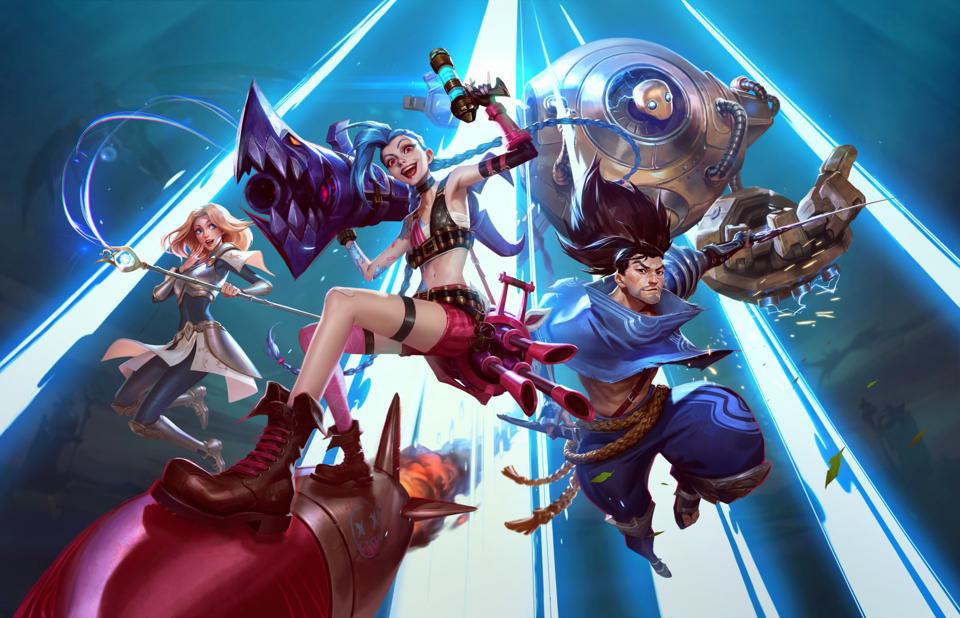 Personagens de Wild Rift e League of Legends jogos da Riot Games