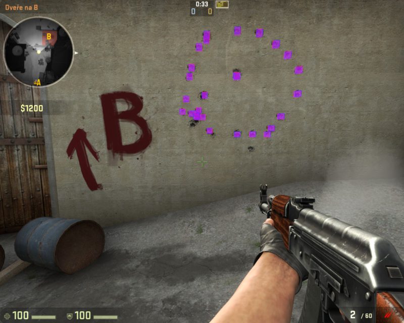 Exemplo de comandos do CS:GO