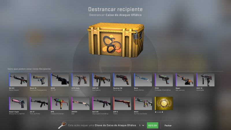 Abrir caixa no CS:GO 