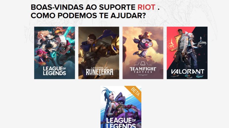 Tutorial para enviar ticket para a Riot Games 