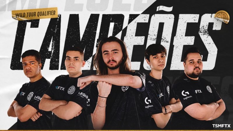 Imagem comemorativa da TSM ao vencer a seletiva do Wild Tour