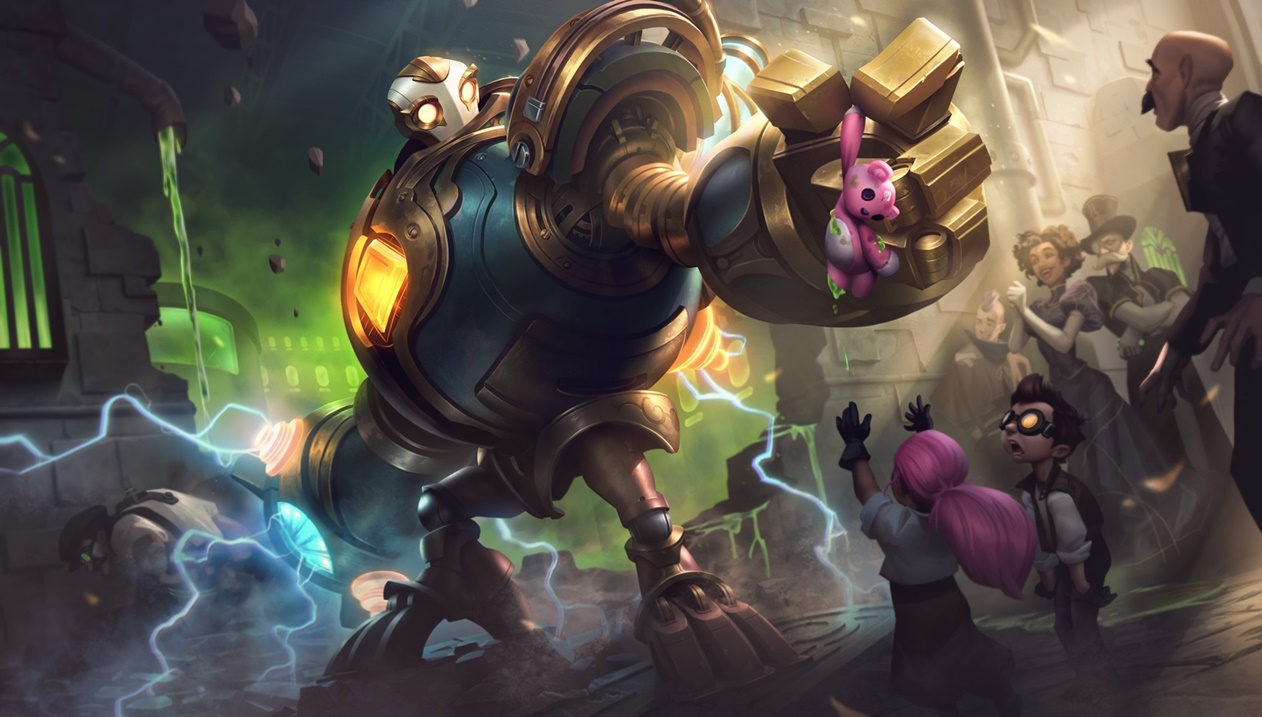 Blitzcrank Skin Vitoriosa do LoL