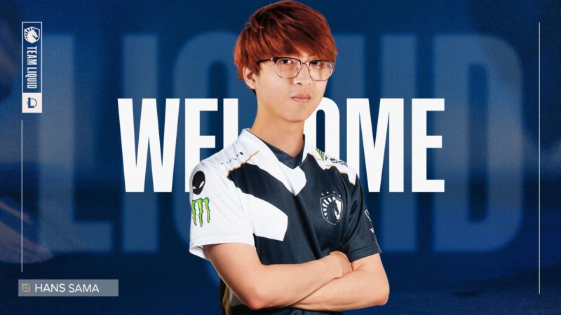 Foto de divulgação da chegada de Hans Sama na Team Liquid