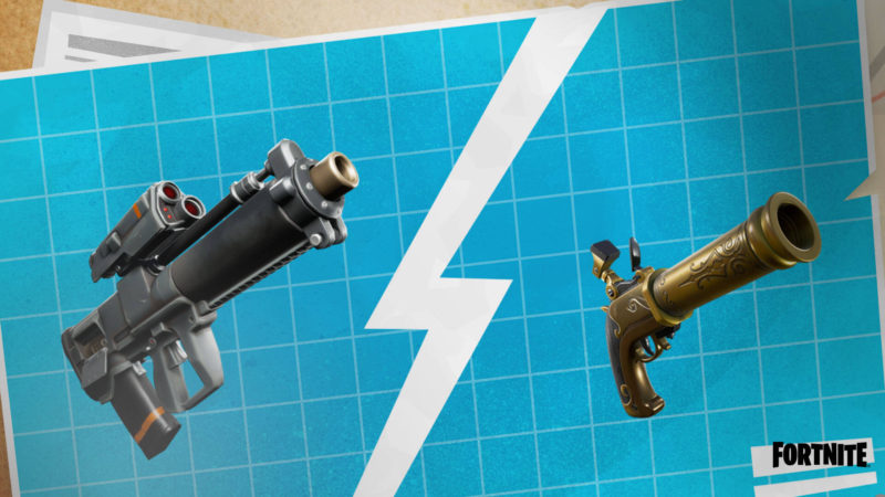 Armas para votação no Fortnite de 23/11
