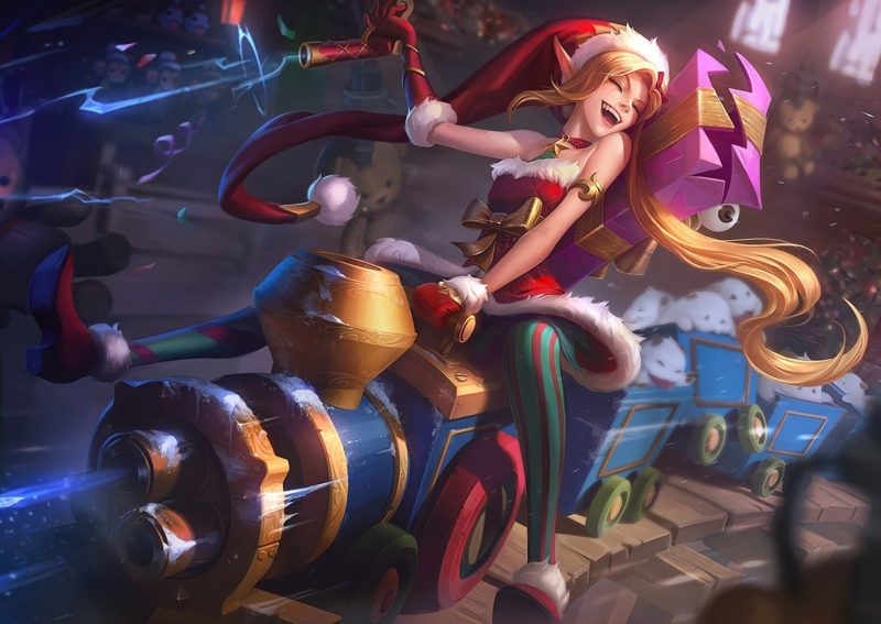 skins de natal jinx