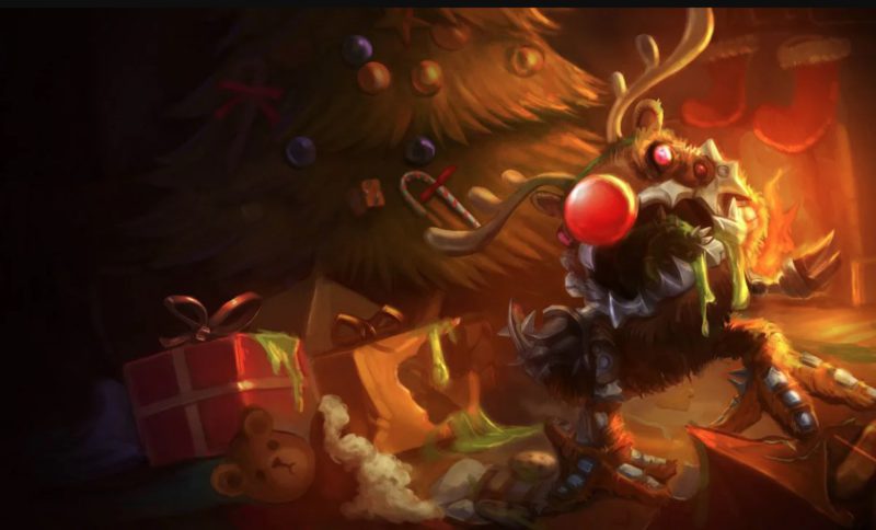 skins de natal kog'maw
