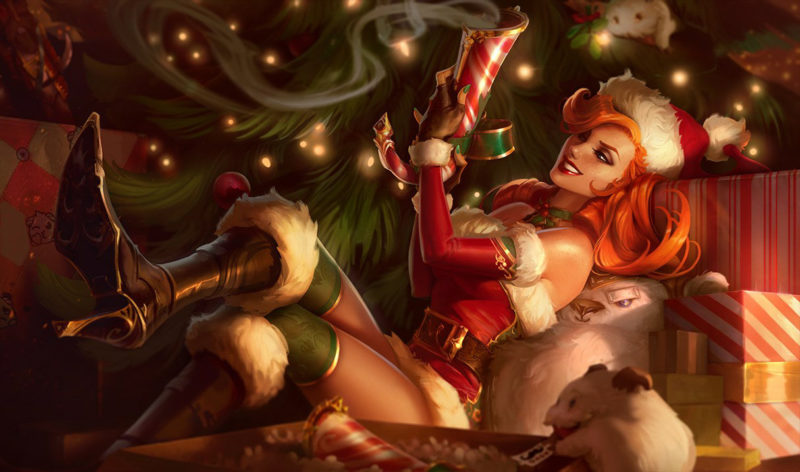 skins de natal miss fortune