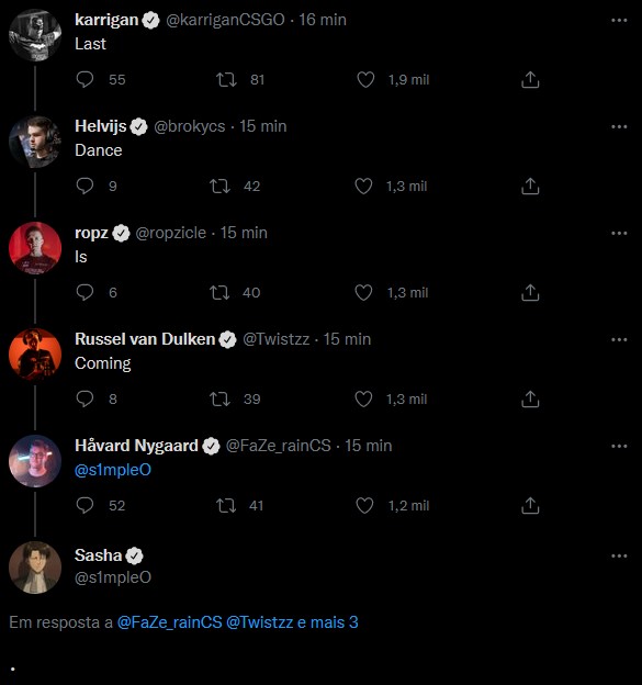 Jogadores da FaZe brincam com s1mple no Twitter sobre o Last Dance