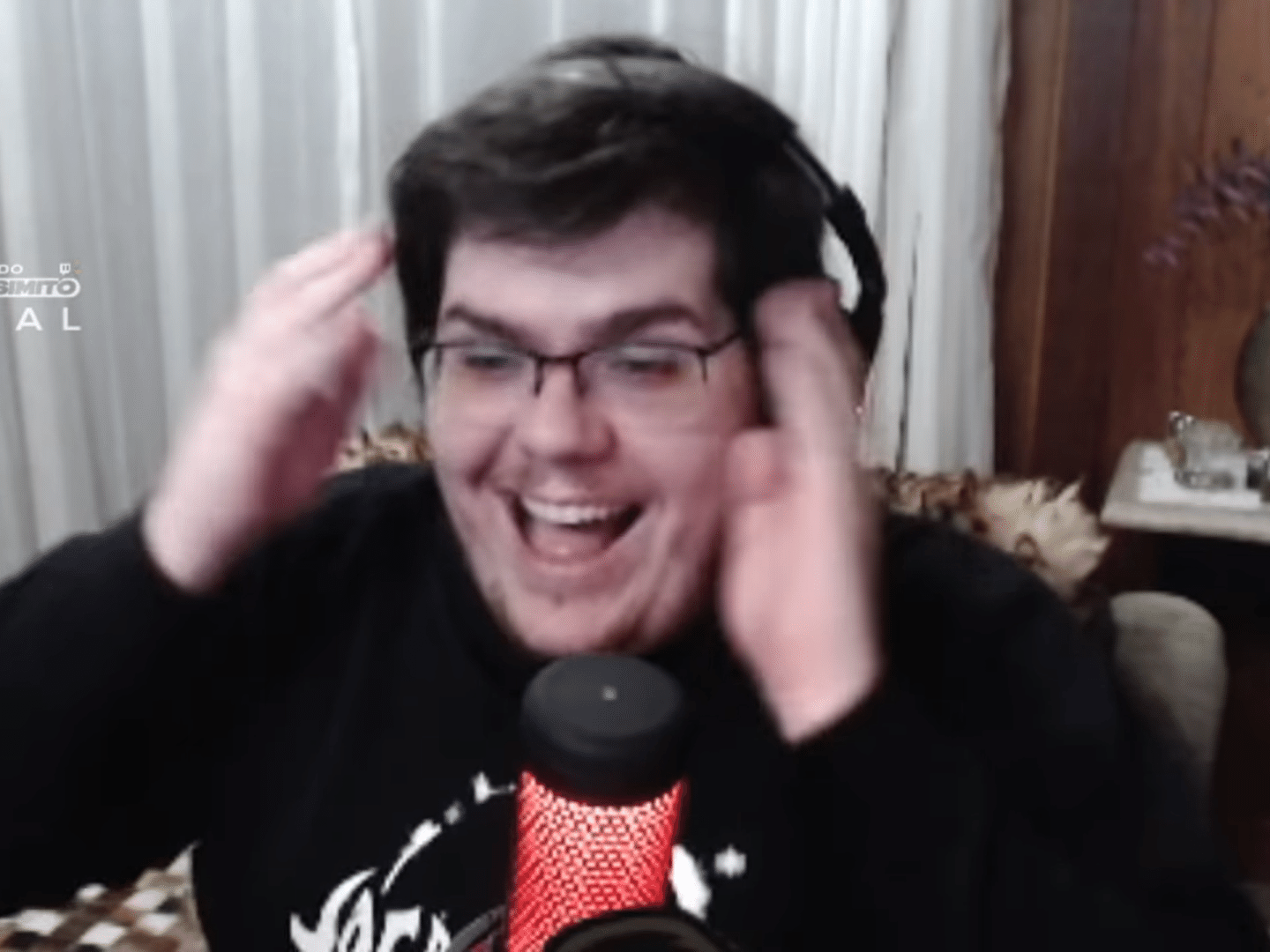 Casimiro durante live