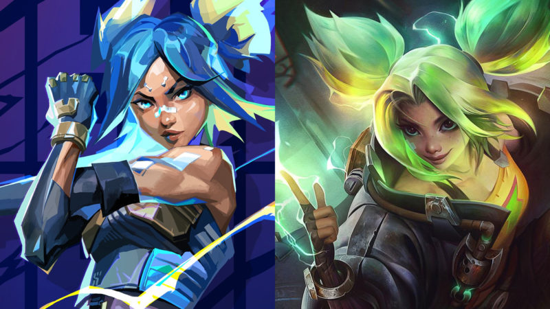 Imagem da campeã Zeri e agente Neon