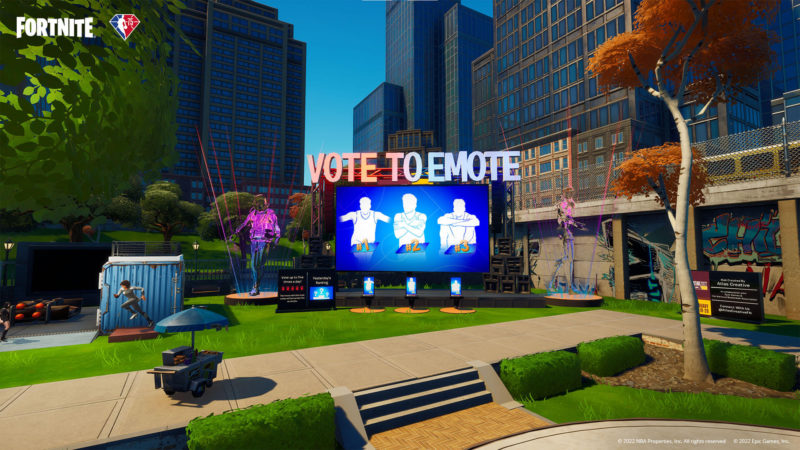 Votação da NBA no Fortnite