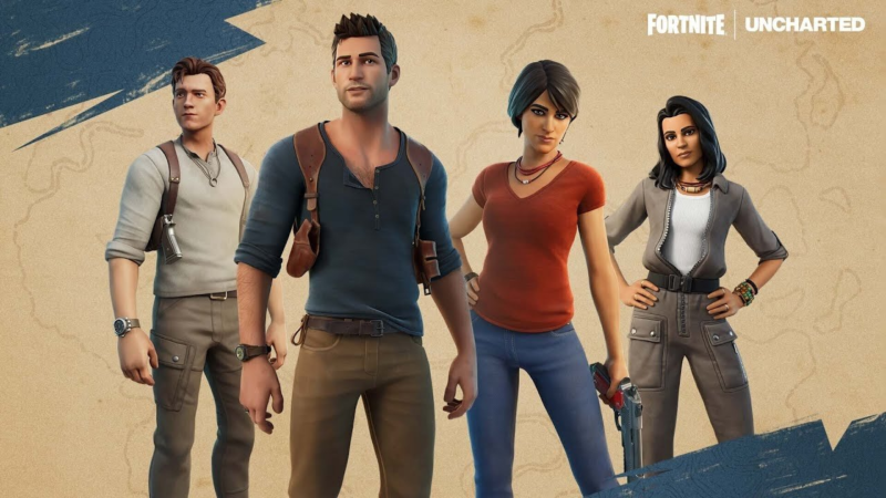 Skins de Uncharted no Fortnite