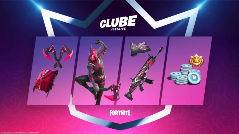 Itens do Clube Fortnite de abril