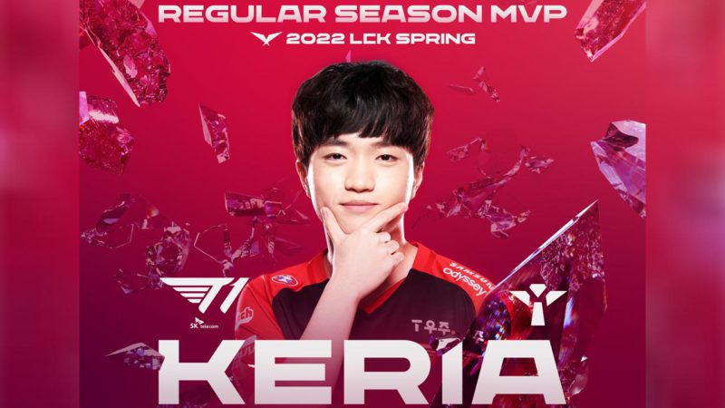 Imagem para ilustrar KEria sendo o MVP da LCK 2022