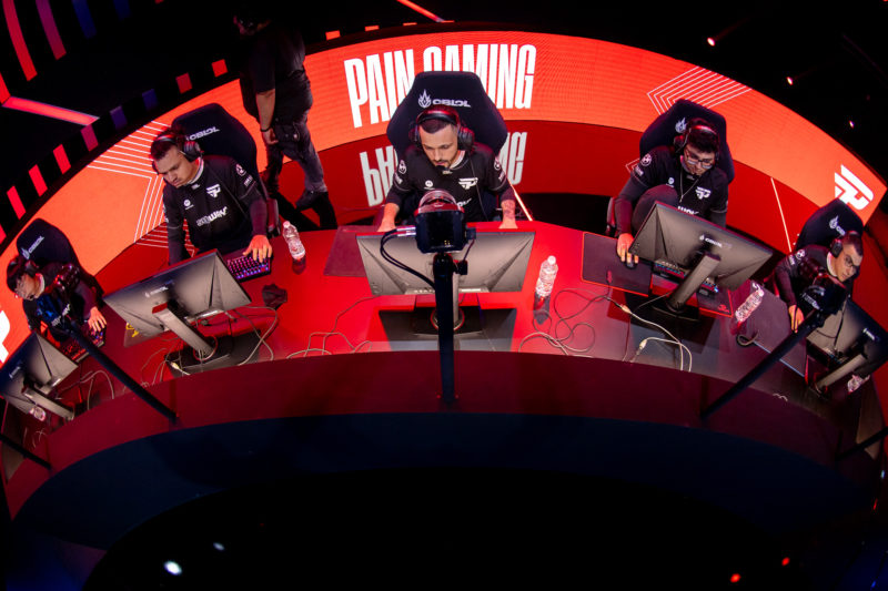 foto do time da paiN Gaming no CBLOL 2022