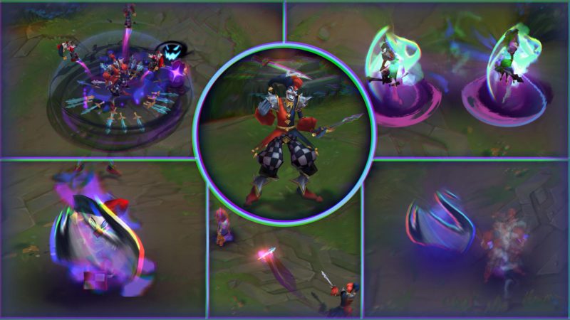 Imagem par ailustrar as atualizações de habilidade do Shaco