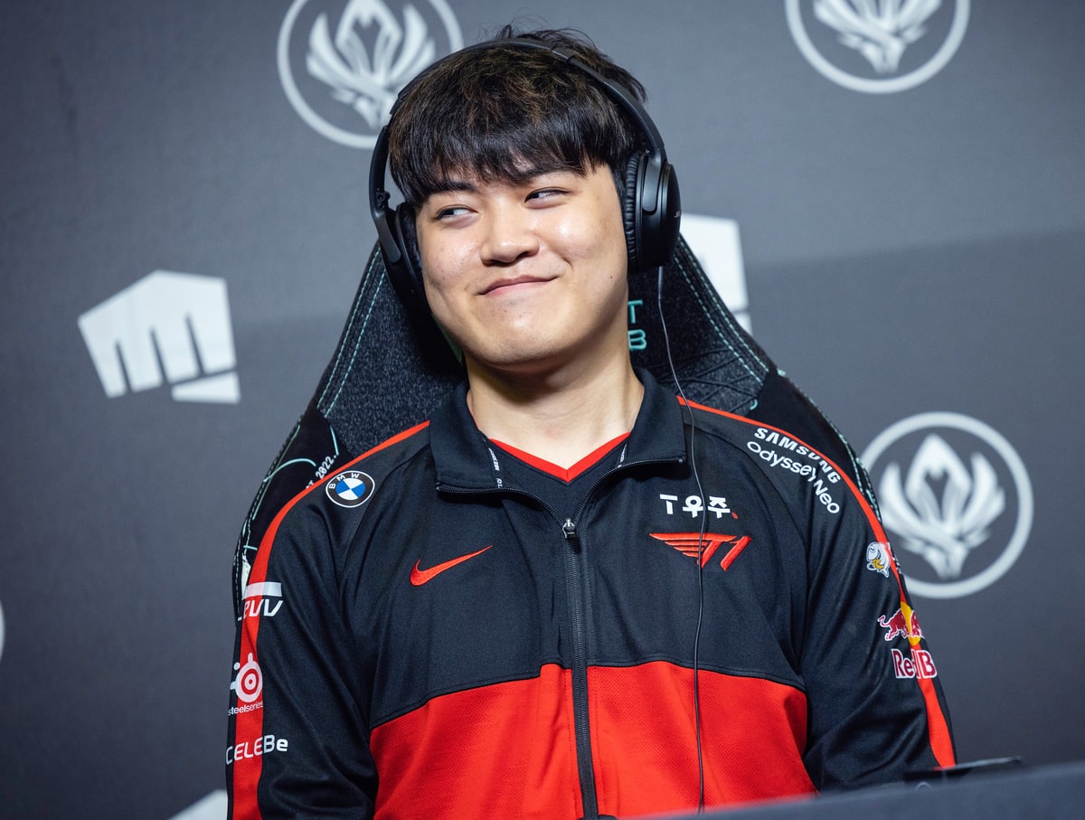 Imagem de Gumayusi, jogador da T1 no MSI 2022
