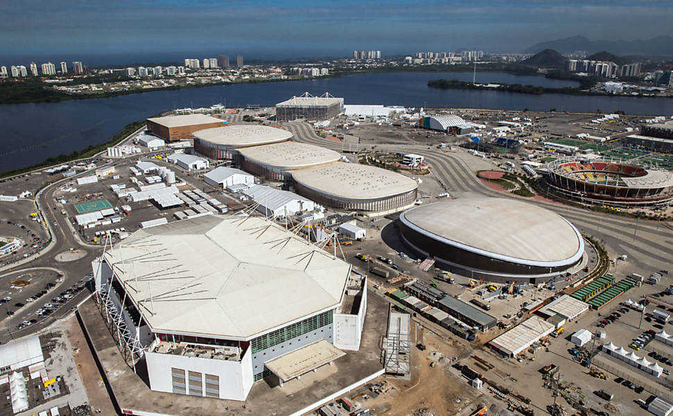 Vista aérea da jeunesse arena