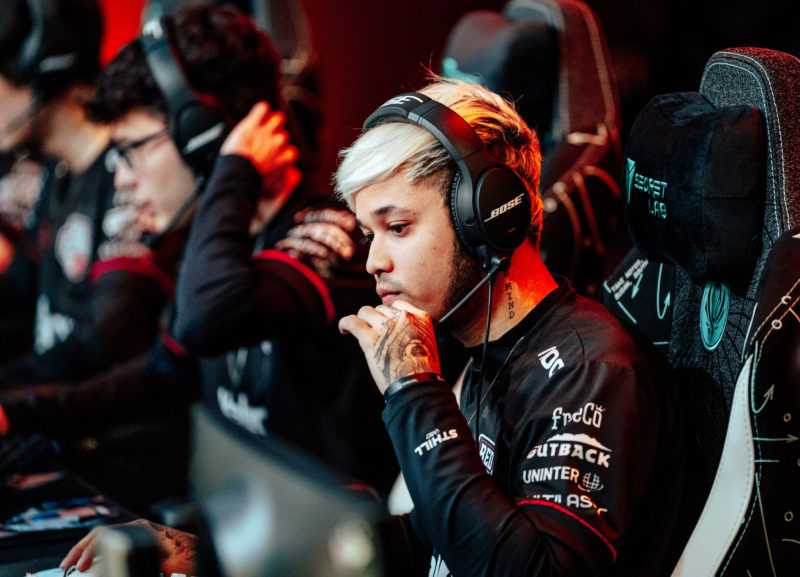 Imagem do jogador titaN, da RED Kalunga, no MSI 2022