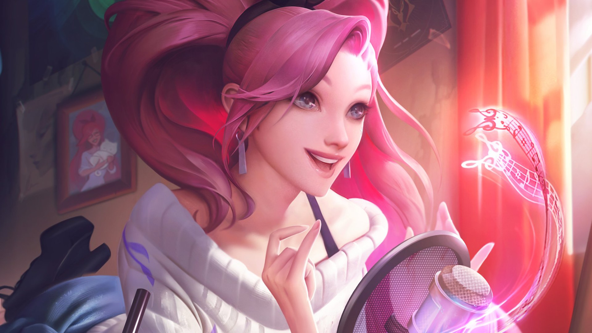 Imagem da Seraphine, uma das campeãs nerfadas no patch 12.14