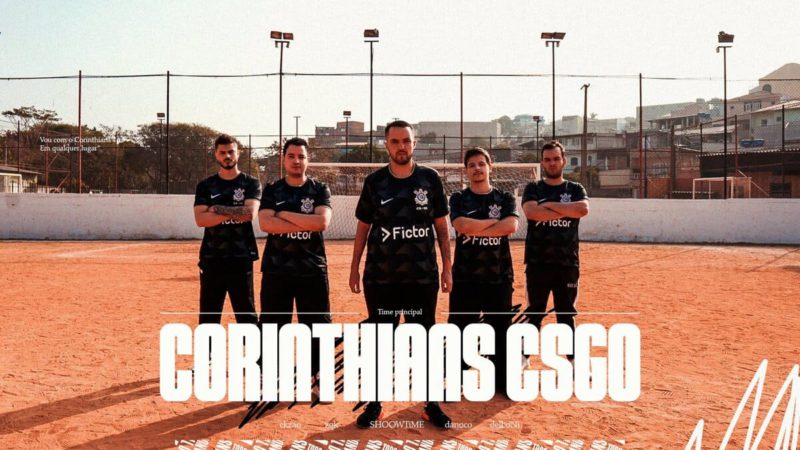 arte de anuncio do corinthians no cs:go