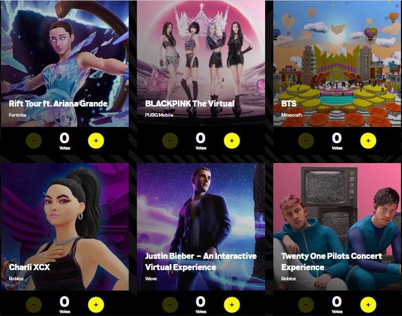 Ariana Grande e Fortnite indicados ao VMA