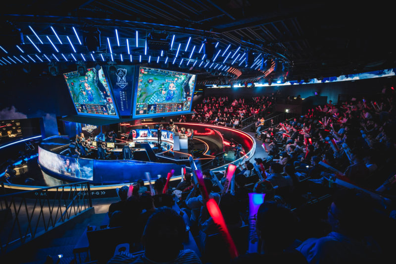 Imagem do LoL Park, local em que é disputado a LCK 2022