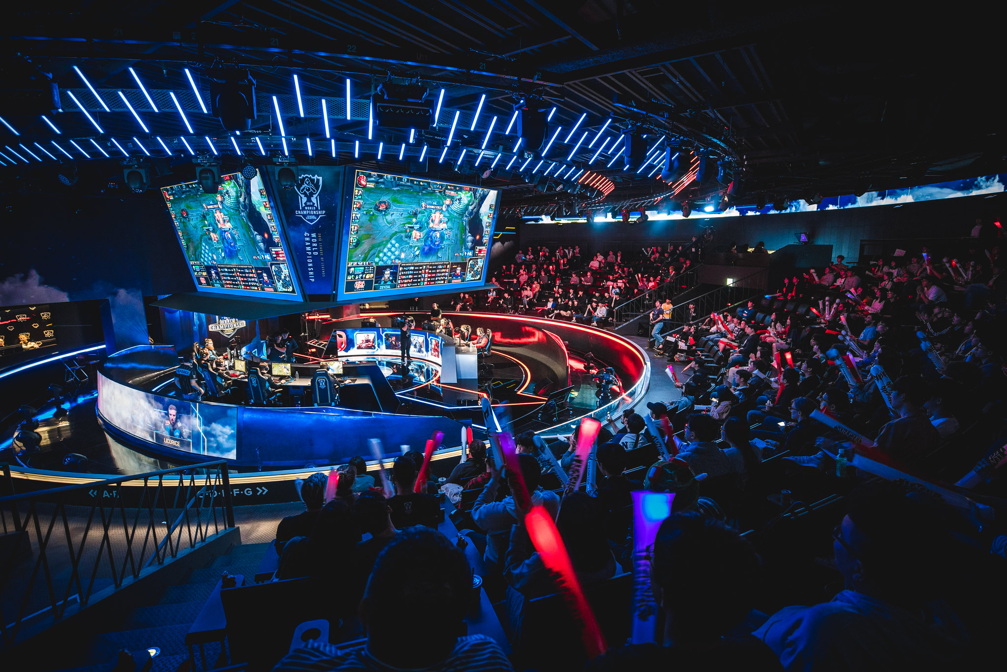 Imagem do LoL Park, local em que é disputado a LCK 2022