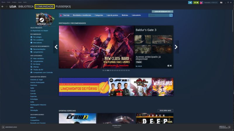print screen da tela da steam do tutorial de Como pular no scroll no CS:GO e fazer bunnyhop