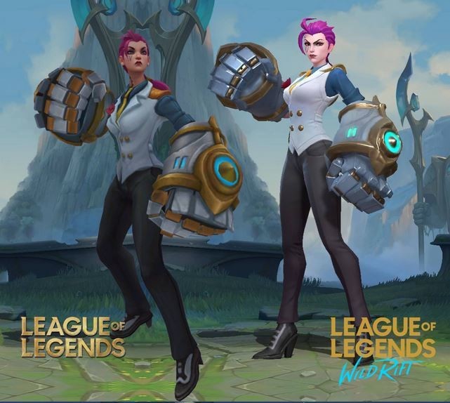 Comparação da Vi do LoL e do Wild Rift