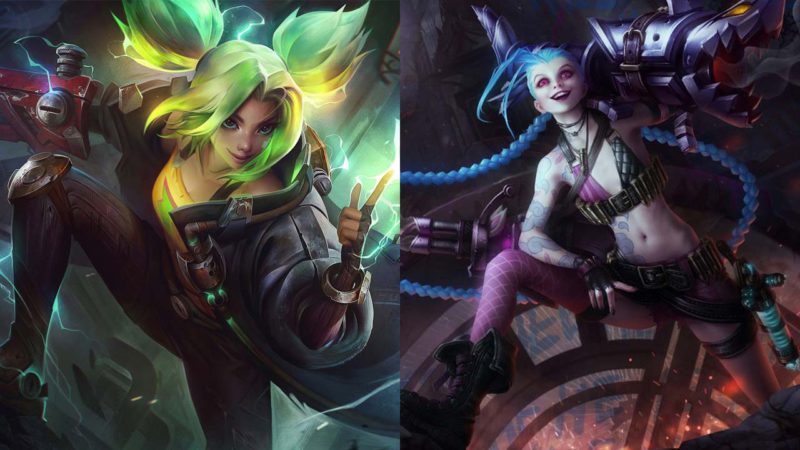 Imagem das campeãs Zeri e Jinx