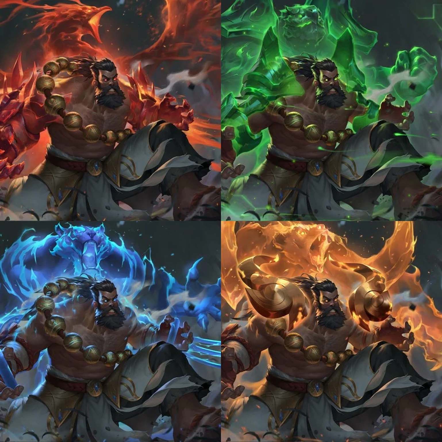 Imagem da skin Udyr Guardião Espiritual no LoL