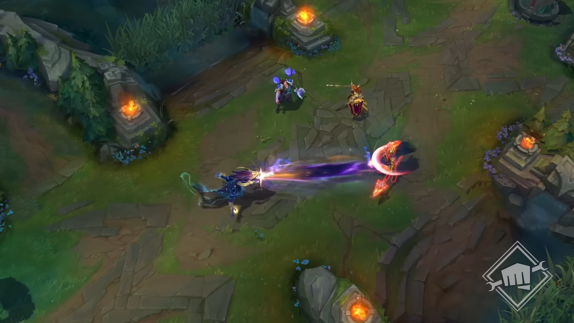 Imagem do campeão Aurelion Sol cuspindo fogo no LoL