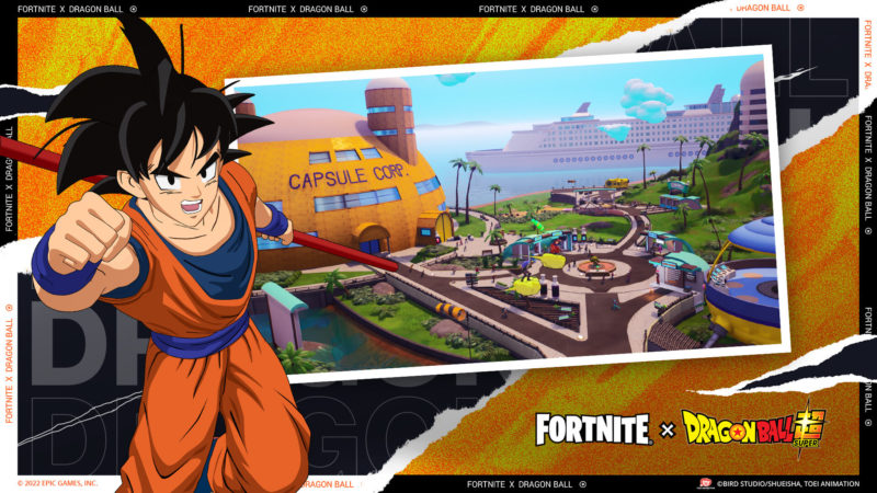 Ilha especial do Dragon Ball no Fortnite
