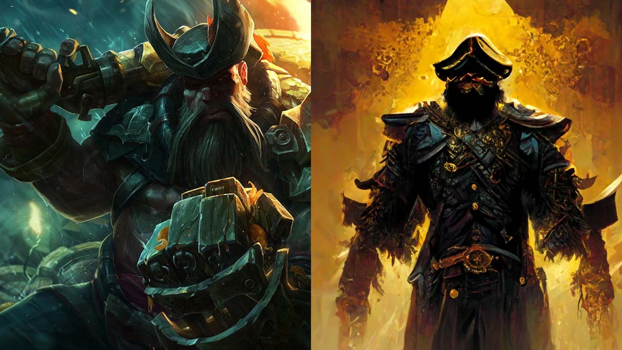 Imagem do Gangplank criado por IA 