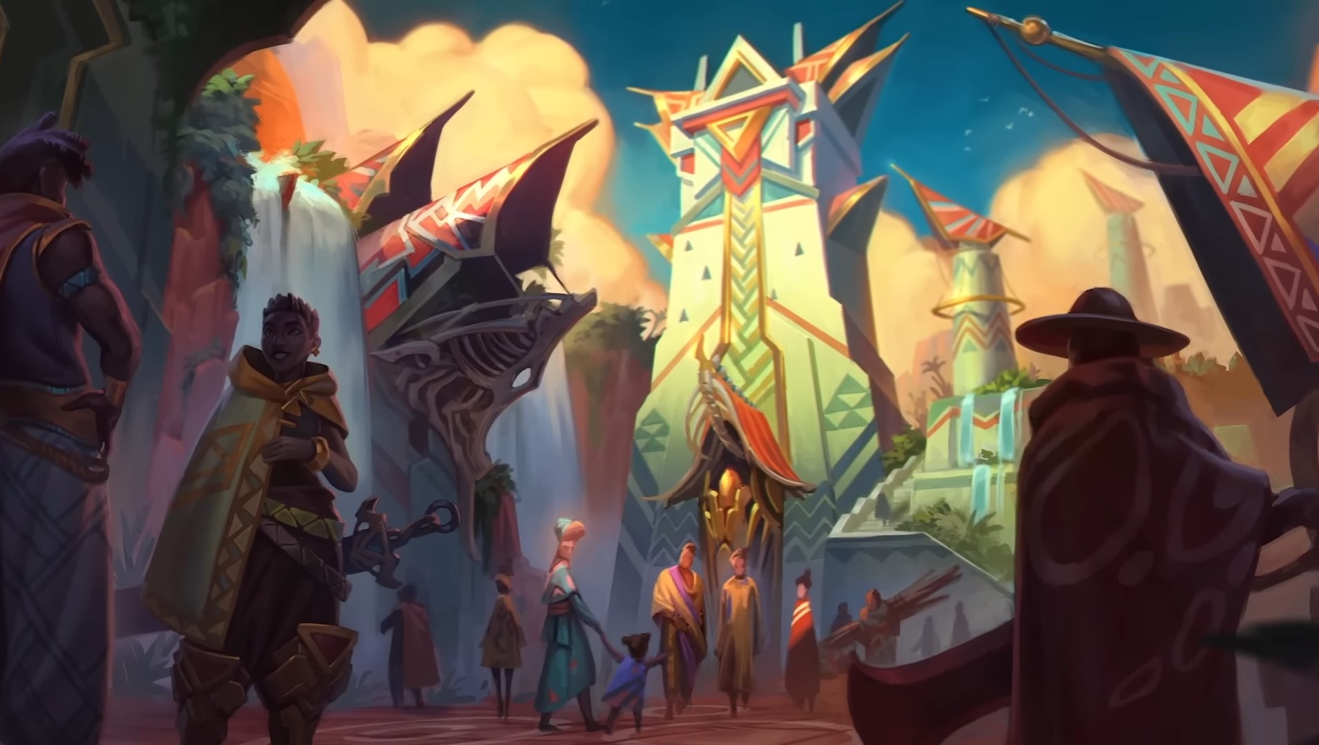 Imagem da cidade de Nazumah no LoL