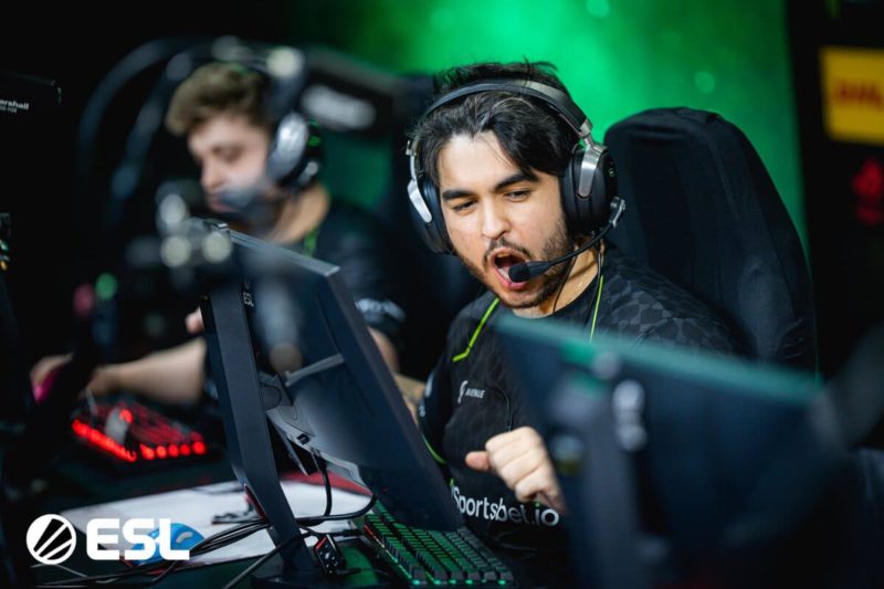 chelo durante partida da imperial na esl challenger melbourne
