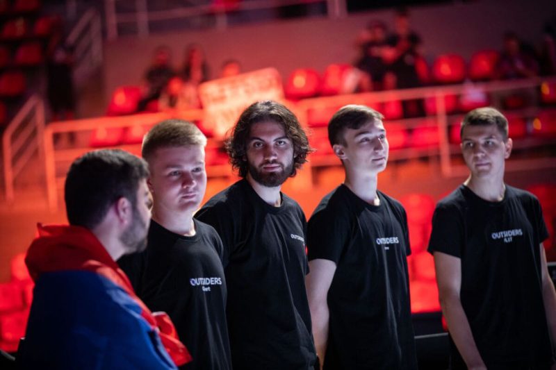 outsiders antes de jogo nas quartas da iem rio major 2022