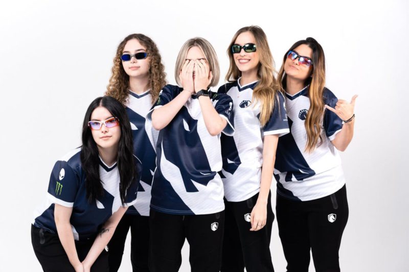Foto da equipe da Team Liquid, que disputará o Game Changers Brasil Series 1 2023