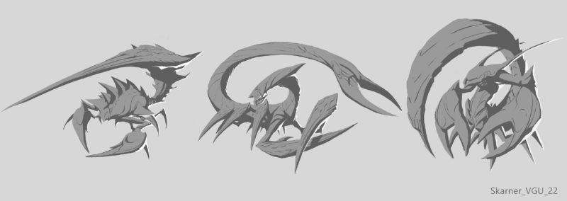 Imagem com algum dos conceitos do rework do Skarner