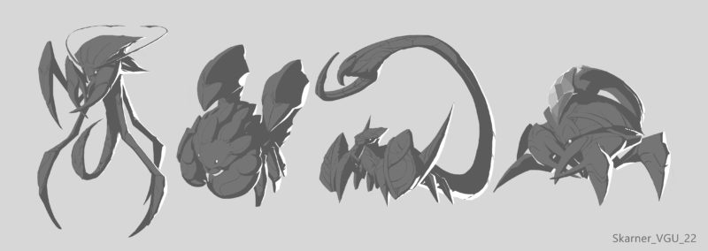 Imagem com algum dos conceitos do rework do Skarner