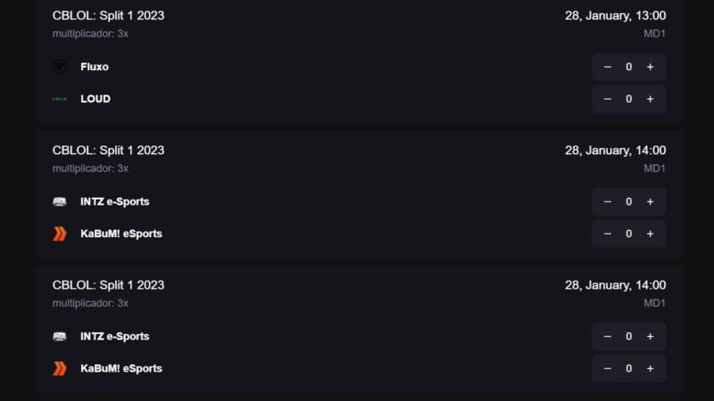 Imagem do cartola do CBLOL na Stattrak