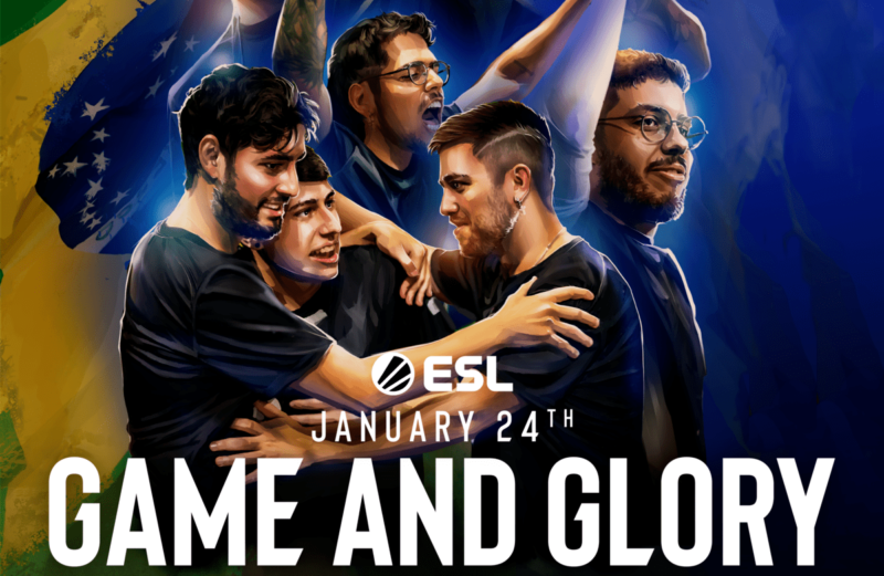 poster do documentário da bbc sobre a iem major rio 2022 estrelando kscerato, cadian e s1mple