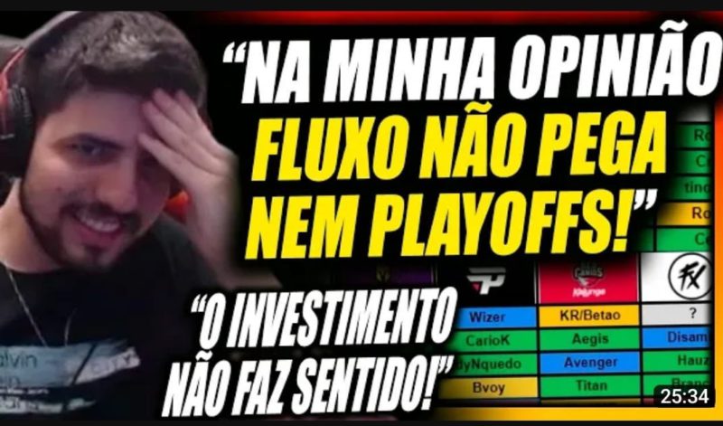 Robo provocando o Fluxo antes do split começar