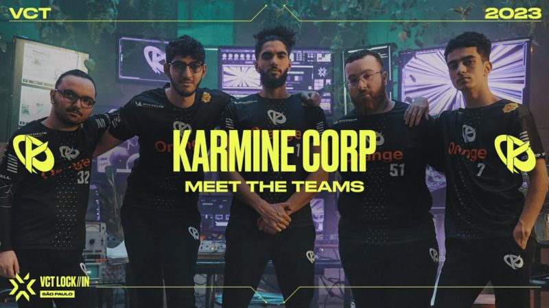 Foto da equipe da Karmine Corp, que disputará o VCT EMEA