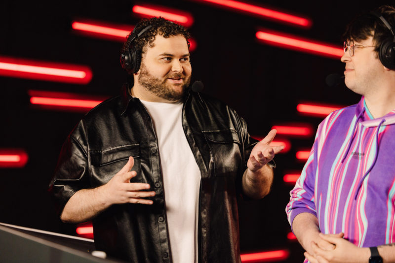 Foto de BiDa em transmissão do VCT Americas 2023